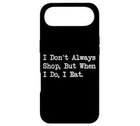 Custodia per iPhone Air I Don't Always Shop, But When I Do I Eat Funny Quote Apparel