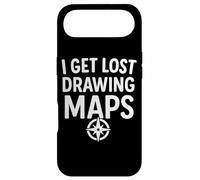 Custodia per iPhone Air I Get Lost Disegno Mappe Geografia Divertente Citazioni Nerd