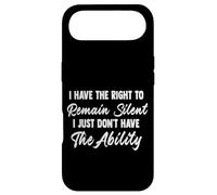 Custodia per iPhone Air I Have Right To Remain Silent Funny Men Women Quote Gift Art
