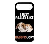 Custodia per iPhone Air I Just Really Like Rabbits Ok Animal Carino Mini Lop Coniglio