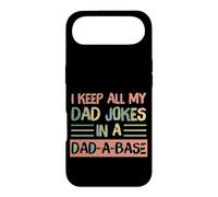 Custodia per iPhone Air I Keep All My Dad Jokes In A Dad-A-Base Retro Father's Day