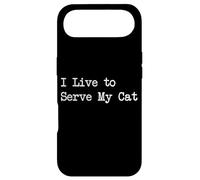 Custodia per iPhone Air I Live to Serve My Cat Citazioni divertenti