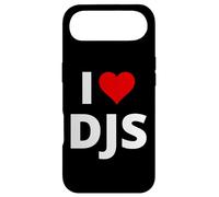 Custodia per iPhone Air I Love DJs (con un cuore rosso)