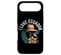 Custodia per iPhone Air I Love Ecuador - Cappello con colibrì e orchidea