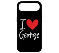 Custodia per iPhone Air I Love George Nome Personalizzato Boy Man BFF Amico Cuore