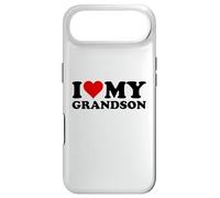 Custodia per iPhone Air I LOVE HEART MY GRANDSON NONDAUGHTER