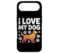 Custodia per iPhone Air I Love My Dog Pawprints Fedele Compagno
