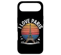 Custodia per iPhone Air I Love Paris, Torre Eiffel, stile tramonto