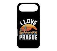 Custodia per iPhone Air I Love Praga Tramonto Castle Bridge