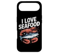 Custodia per iPhone Air I Love Seafood Divertente Granchio Pesce Arte