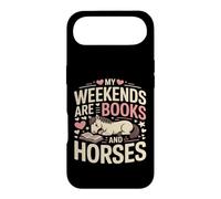 Custodia per iPhone Air I miei fine settimana sono libri e cavalli carino pony