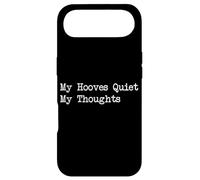 Custodia per iPhone Air I miei zoccoli tranquilli i miei pensieri Divertente Equestre Salute mentale