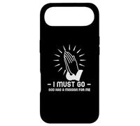 Custodia per iPhone Air I Must Go, God Has a Mission for Me. Mani giunte che pregano