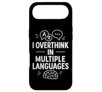Custodia per iPhone Air I Overthink in Multiple Languages Divertente Cervello Citazione