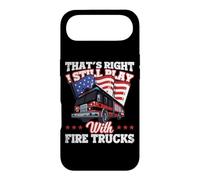 Custodia per iPhone Air I Still Play With Fire Trucks American Flag Firefighter