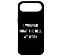 Custodia per iPhone Air I Whisper "What The Hell" At Work | Citazione divertente Umorismo Ufficio