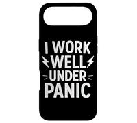 Custodia per iPhone Air I Work Well Under Panic Funny Deadline Citazione