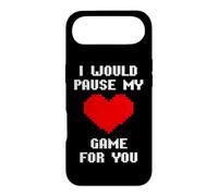 Custodia per iPhone Air I Would Pause My Game For You Cuore Pixelato Amore Giocatori
