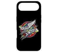 Custodia per iPhone Air I'd Rather Be Skating Roller Skate Wings Retro Distressed