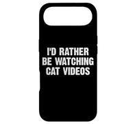 Custodia per iPhone Air I'd Rather Be Watching Cat Videos