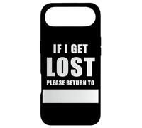 Custodia per iPhone Air If I Get Lost Please Return To - Family Reunite Fill Blank