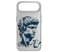 Custodia per iPhone Air Il David di Michelangelo indossa le Cuffie