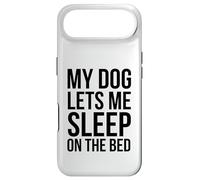 Custodia per iPhone Air Il mio cane mi fa dormire sul letto Cane divertente proprietario