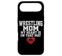 Custodia per iPhone Air Il mio cuore è su quel tappeto Wrestling Mom Graphic