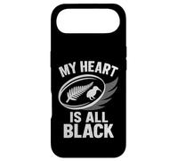 Custodia per iPhone Air Il mio cuore è tutto nero Silver Fern Kiwi