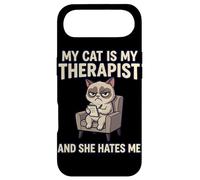 Custodia per iPhone Air Il mio gatto è il mio terapista e mi odia divertente