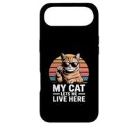 Custodia per iPhone Air Il mio gatto mi lascia vivere qui Cat Humor