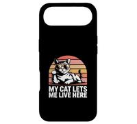 Custodia per iPhone Air Il mio gatto mi lascia vivere qui Cat Humor