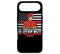Custodia per iPhone Air Il mio tempo in uniforme è finito, ma il mio orologio non finisce mai il pompiere