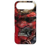 Custodia per iPhone Air Il potere dei samurai in stile vaporwave retrò samurai oni