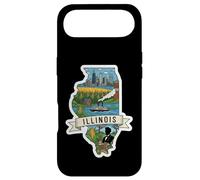 Custodia per iPhone Air Illinois Vintage Skyline di Chicago e Orgoglio dell'Illinois