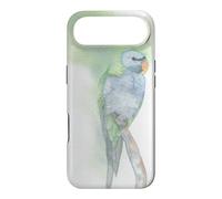 Custodia per iPhone Air Illustrazione elegante dell'uccello del parrocchetto baffuto dell'acquerello