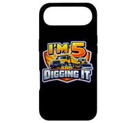 Custodia per iPhone Air I'm 5 And Digging It Boys Camion da costruzione per il 5 ° compleanno