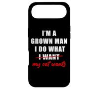 Custodia per iPhone Air I'm a Grown Man I Do What... My Cat Wants Humor