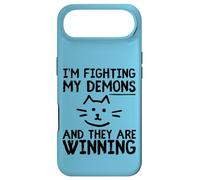 Custodia per iPhone Air Im Fighting My Demons And They Are Winning Funny Cat Meme