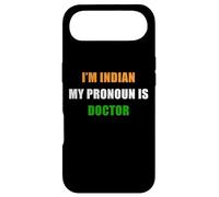 Custodia per iPhone Air I'm Indian, My Pronoun is Doctor - Funny Flag Color Quote