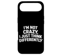 Custodia per iPhone Air I'm Not Crazy I Just Think Differently Quirky Unique -