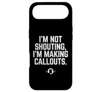Custodia per iPhone Air I'm Not Shouting I Am Making Callouts Divertente Video Gamer Regalo