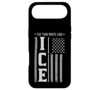 Custodia per iPhone Air Immigrant Ice Bandiera USA The Thin White Line Uomini Donne Bambini