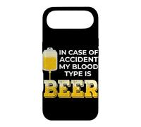 Custodia per iPhone Air In caso di incidente Il mio gruppo sanguigno è Birra Beverage Humor
