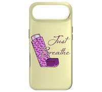 Custodia per iPhone Air Inalatore viola e rosa - Just Breathe - Asma