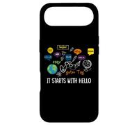Custodia per iPhone Air Inizia con Hello Friendship Inclusion Language Teacher