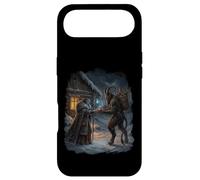 Custodia per iPhone Air Inverno Strega Dea Pagana Yule Folklore Celeste Neve Arte