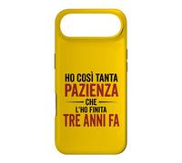 Custodia per iPhone Air Ironica e divertente. Ho finito la pazienza stampa nera