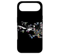 Custodia per iPhone Air Isole dei Caraibi Bandiere e mappa, Vacanze al mare caraibiche Tee