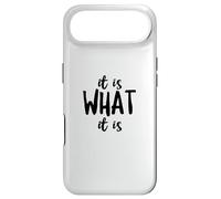 Custodia per iPhone Air It Is What It Is Catchy Frase Testo Citazione Slogan